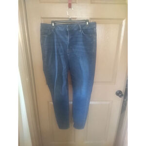 Women's Old Navy Blue Extra High-Rise Rockstar Super Skinny Jeans Size 14